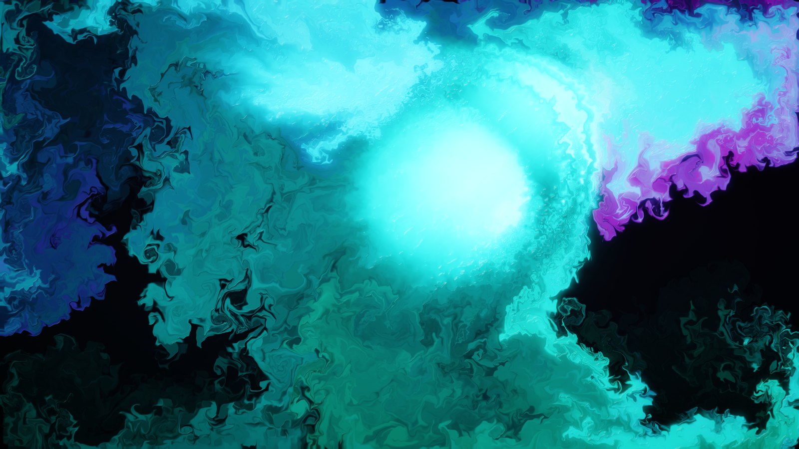 Aurora Drift, a fluid simulation visual, running full screen on an Apple TV